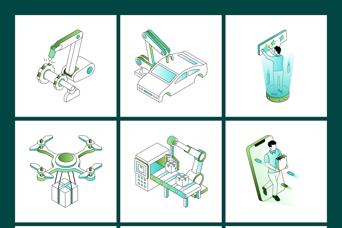 200 Future Tech and Innovation, a Technology Illustration by Prosymbols (Photo 9 of 16)