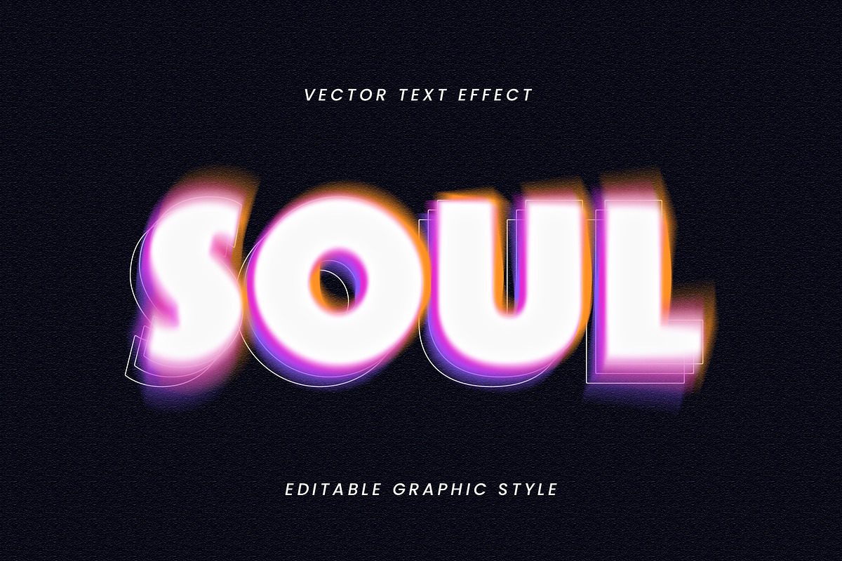 Dissolving Text Effect Neon Blurred, a Templates & Theme by studiogstock (Photo 3 of 3)