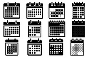 Calendar icon illustrations, a Technology Illustration by balal (Thumbnail 1 of 13)