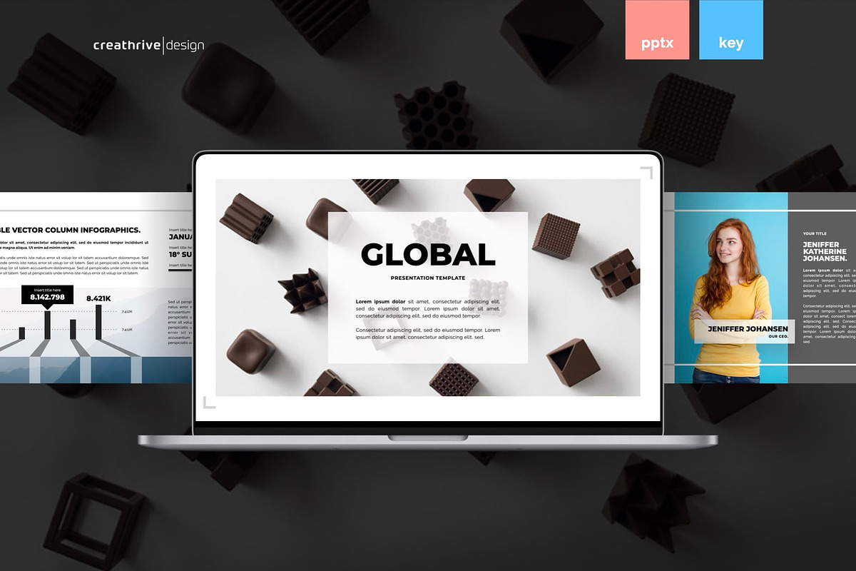 Global PowerPoint Template, a Presentation Template by Creathrive Design (Photo 1 of 9)