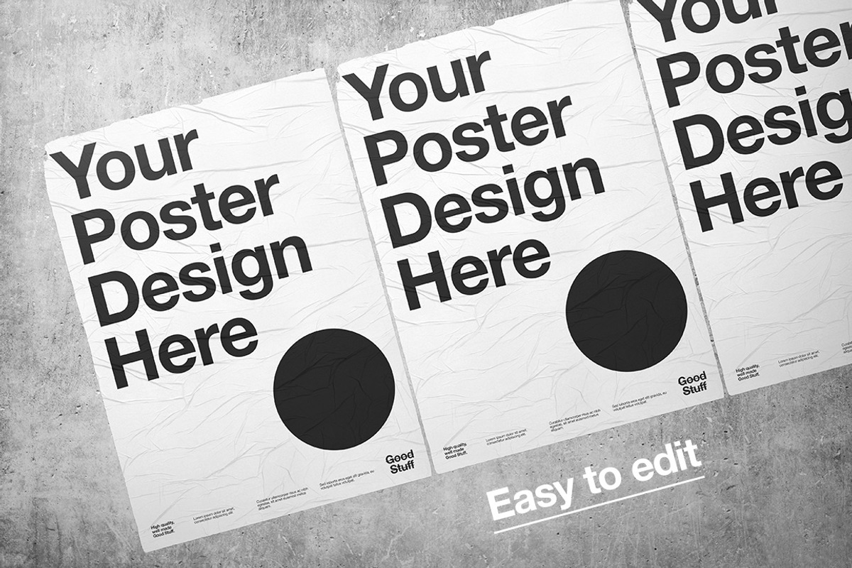 Wheatpaste Poster Mockup, a Product Mockup by Good Stuff (Photo 3 of 8)