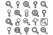 Magnifying glasses icon set for, an Object Graphic by pikepicture (Thumbnail 2 of 3)