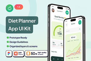 LifeFit - Diet Planner App UI Kit