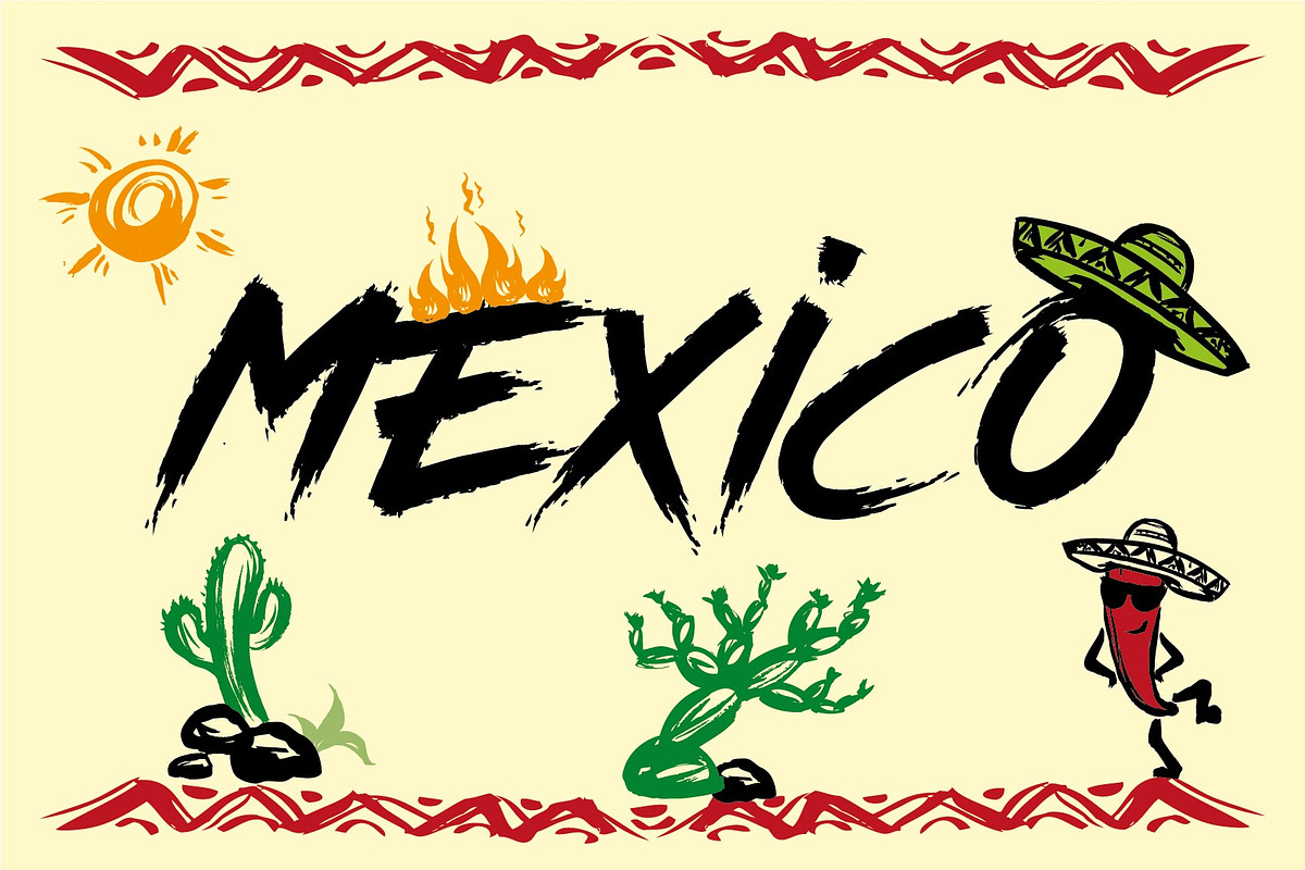 Mexico hand drawn elements, a Food Illustration by naum_studio (Photo 1 of 2)