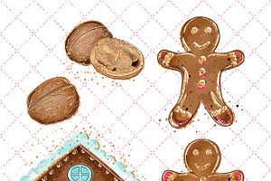 Christmas Gingerbread Clipart