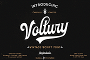 Voltury Vintage Script (with extras), a Script Font by Angin Studio (Thumbnail 1 of 11)