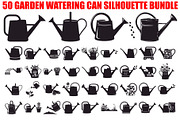 50 Garden Watering Can Silhouette bu, an Illustration by Designer_Momina (Thumbnail 1 of 51)