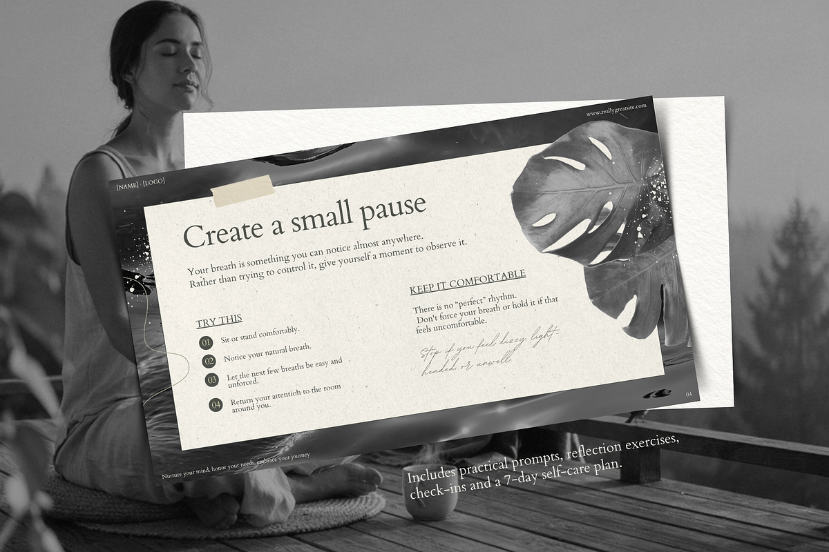 Mental Wellness Guide & Deck, a Presentation Template by Make It Yours Lab. (Photo 7 of 18)