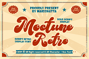 Moctune - Script Retro Display, a Script Font by MaikoHatta (Thumbnail 1 of 9)