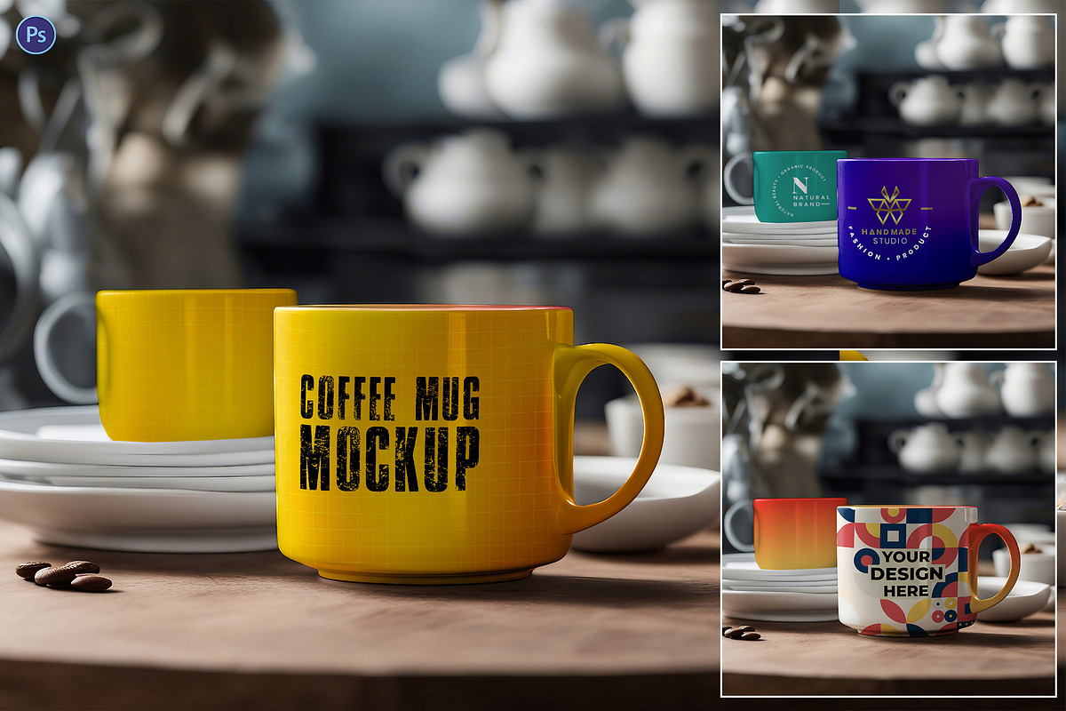 Coffee Mug Mockup, a Cups & Container Mockup by 3djagan (Photo 1 of 4)