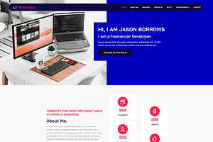 LT Personal Onepage WordPress Theme