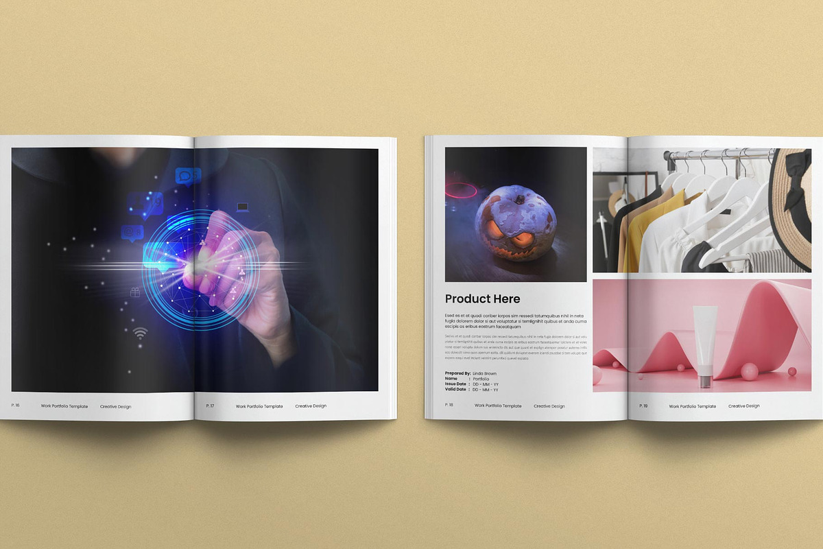 Work Portfolio Template, a Magazine Template by E-Type (Photo 7 of 8)