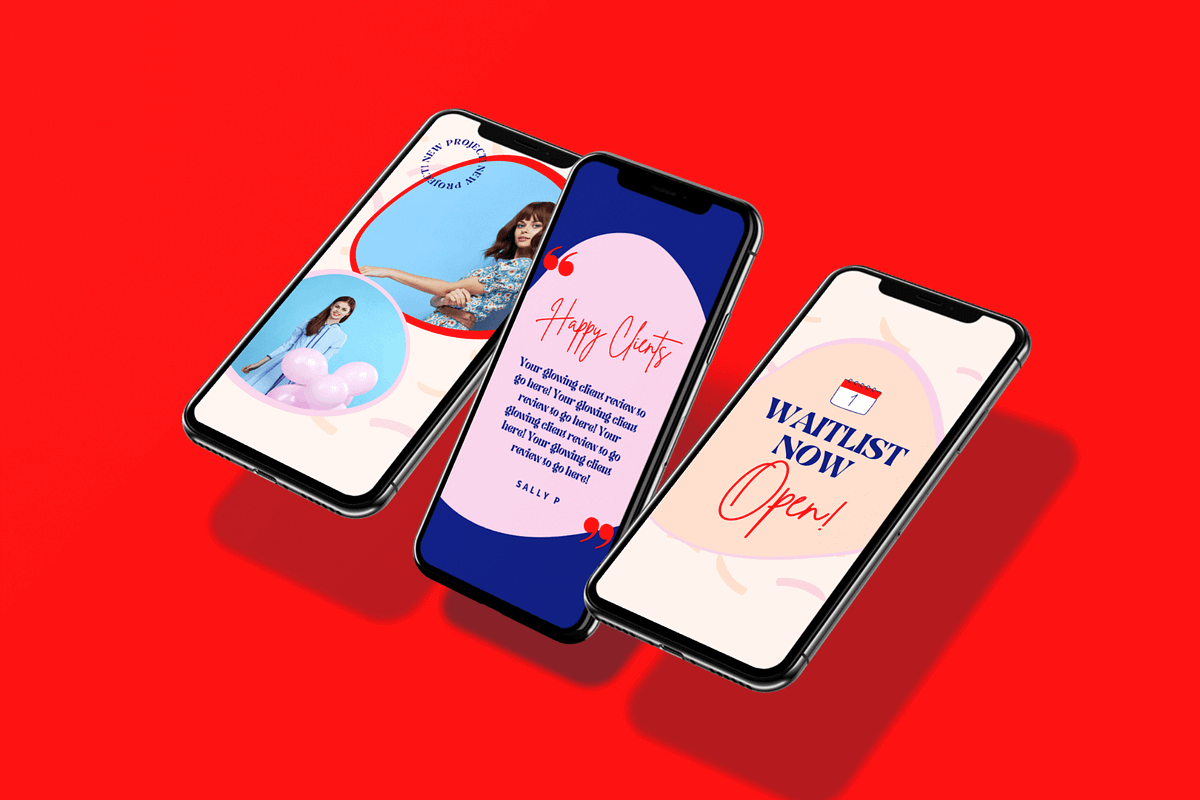 Bold Canva Instagram Story Templates, a Social Media Template by Kurly Creative (Photo 5 of 11)