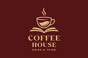 Coffee Cup Logo, Coffee And Book, an Object Illustration by PushLogo (Thumbnail 2 of 3)