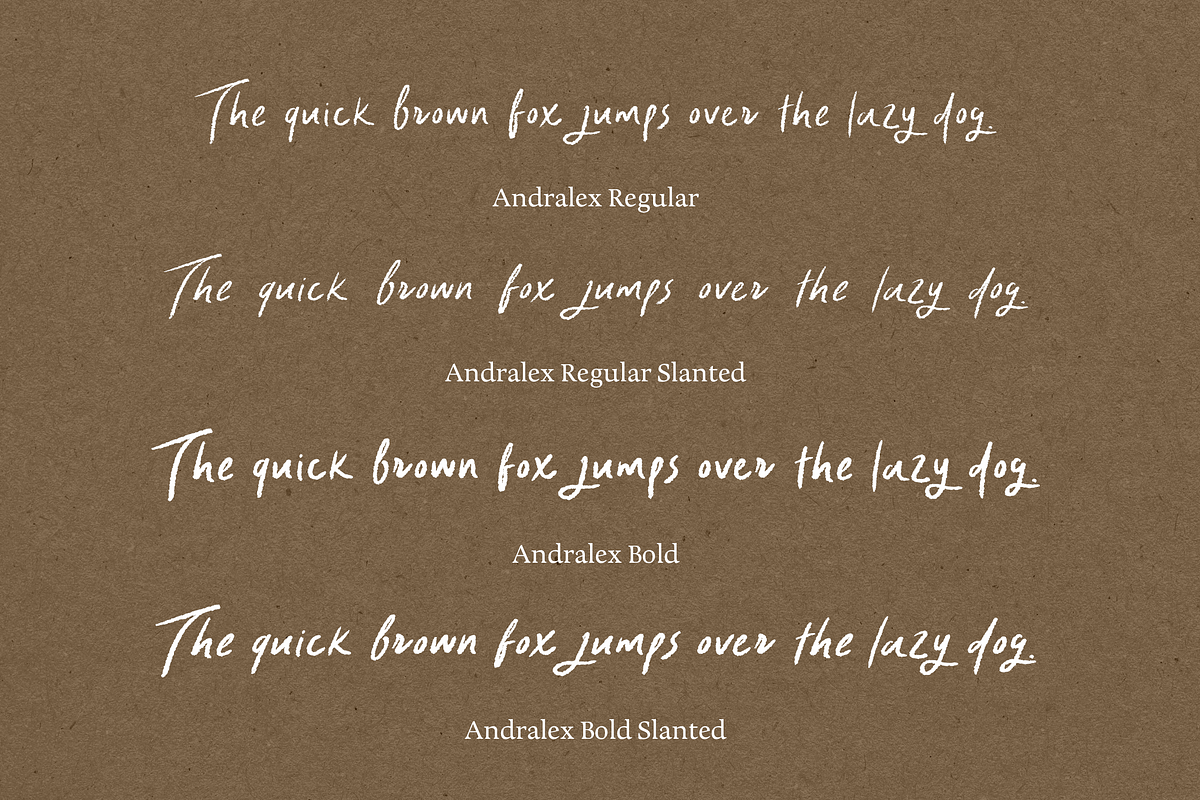 Andralex Handwritten Font, a Handwritten Font by The Gelato Type (Photo 6 of 14)