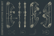 Compound Hunting Bow Set, a Sport Illustration by Blacklight (Thumbnail 1 of 8)