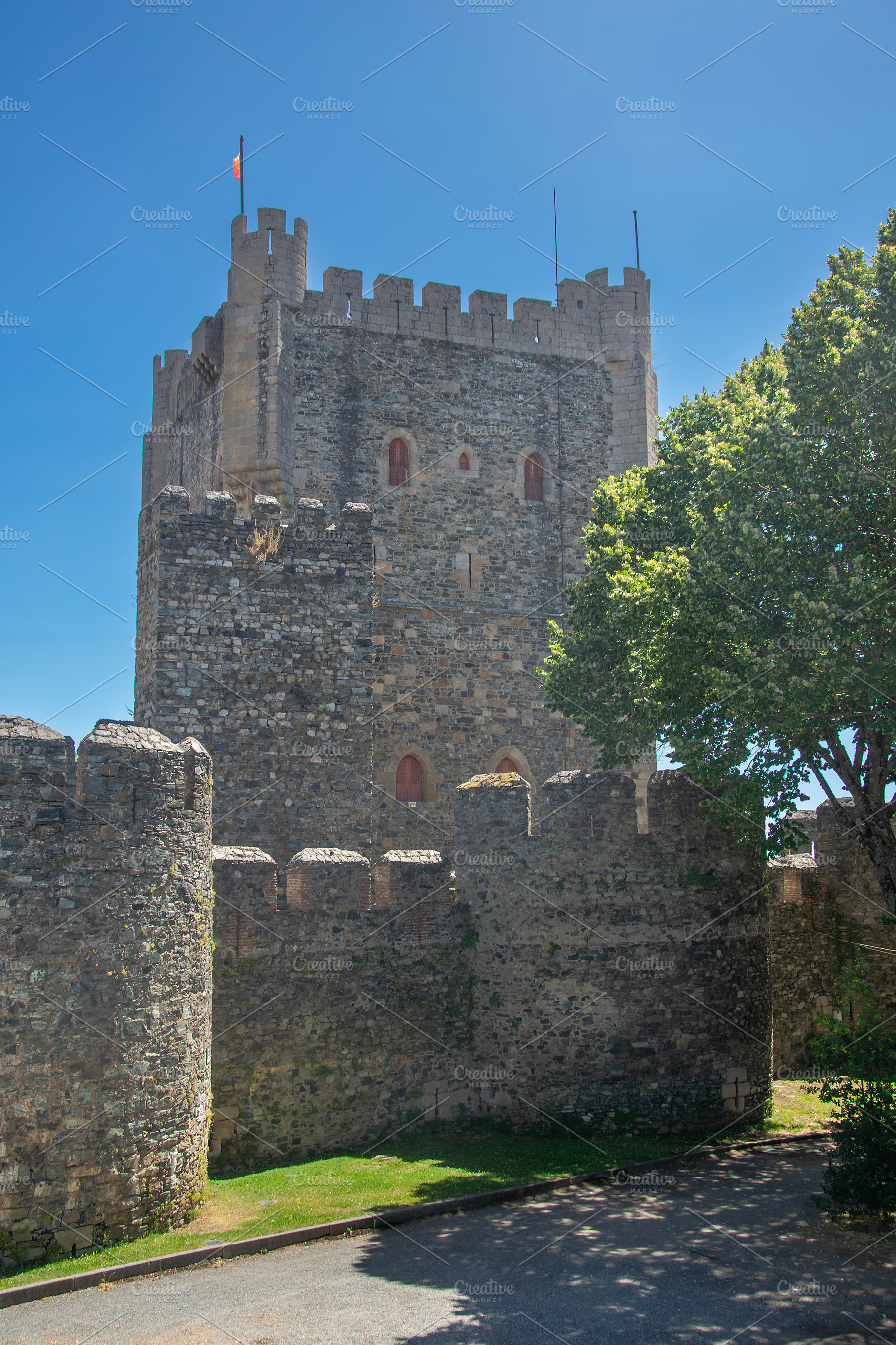 Braganca castle exterior, branganca, portugal, an Architecture Photo by DanFLCreativo