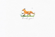 Watercolor Forest Animals, an Object Graphic by Ana-Sakuta (Thumbnail 18 of 18)