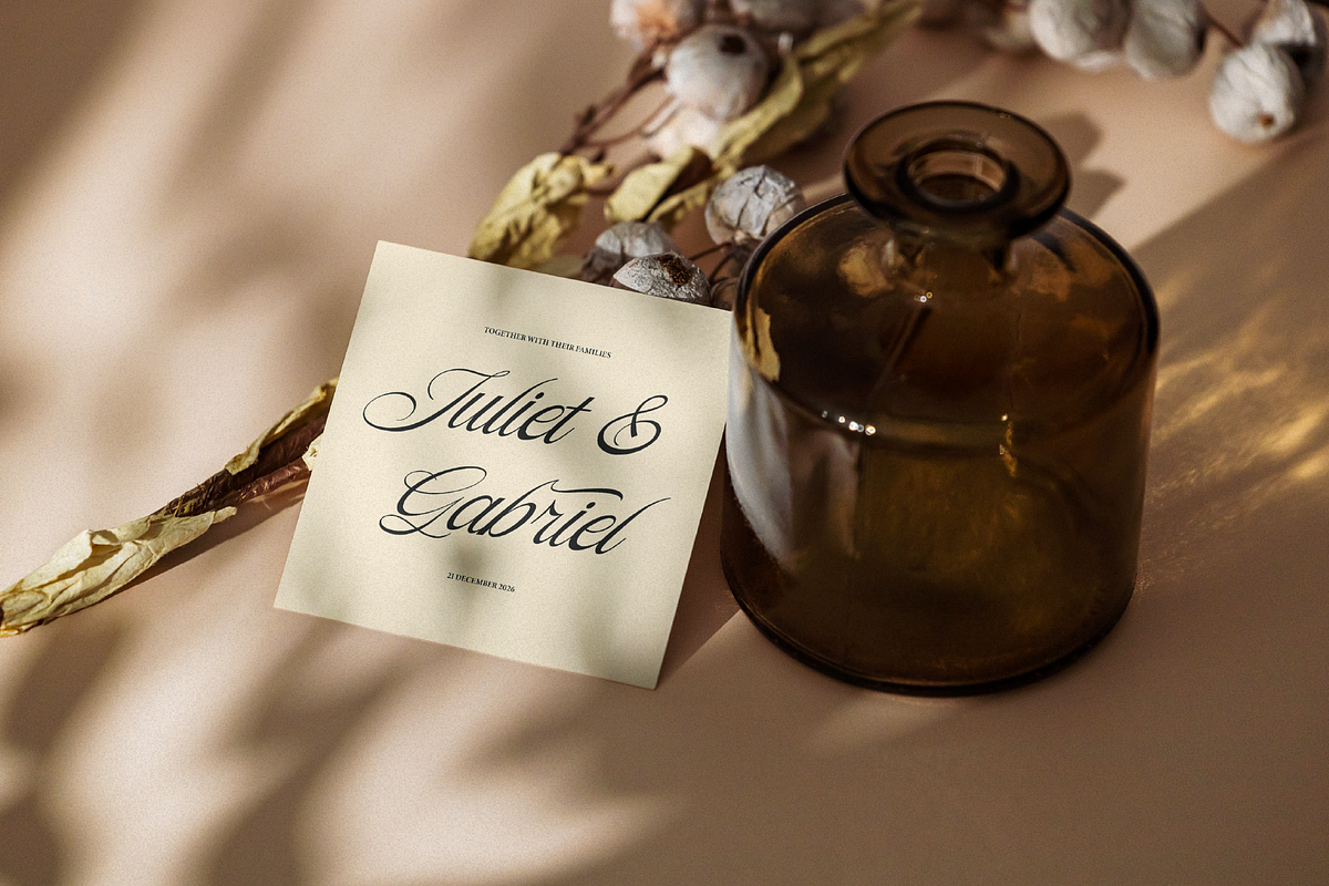 Sofiya Wiyona Classic Elegant Script, a Script Font by gracetype_studio (Photo 8 of 11)