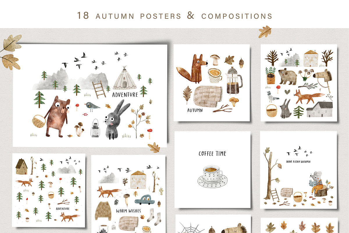 2 SEASONS | 324 elements, an Animal Illustration by Oksana Stepova (Photo 5 of 17)
