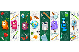 School education stationery, an Education Illustration by Vector Tradition