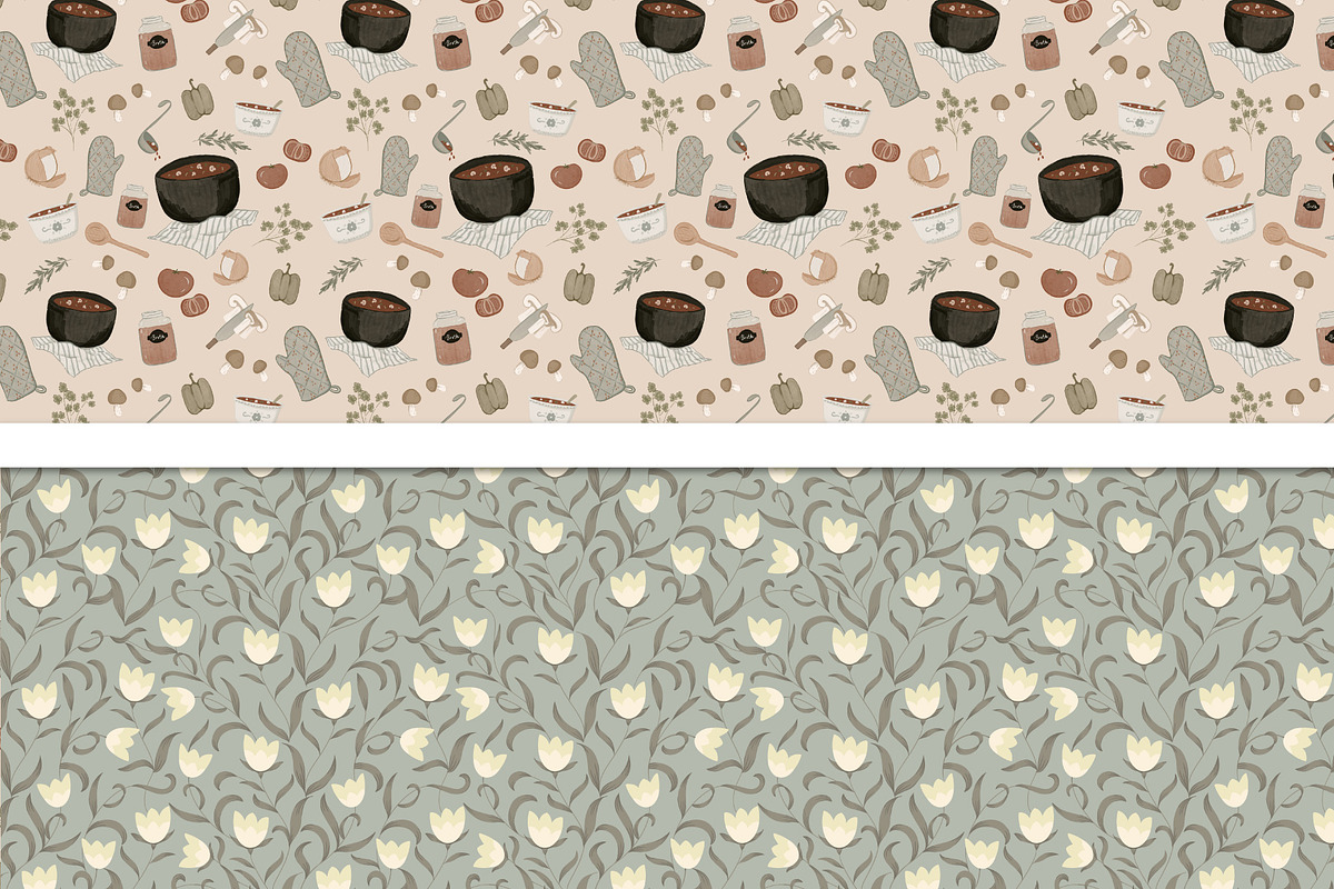 Cottagecore Storybook Pattern Bundle, a Pattern Graphic by Mieken Petra Designs (Photo 4 of 7)