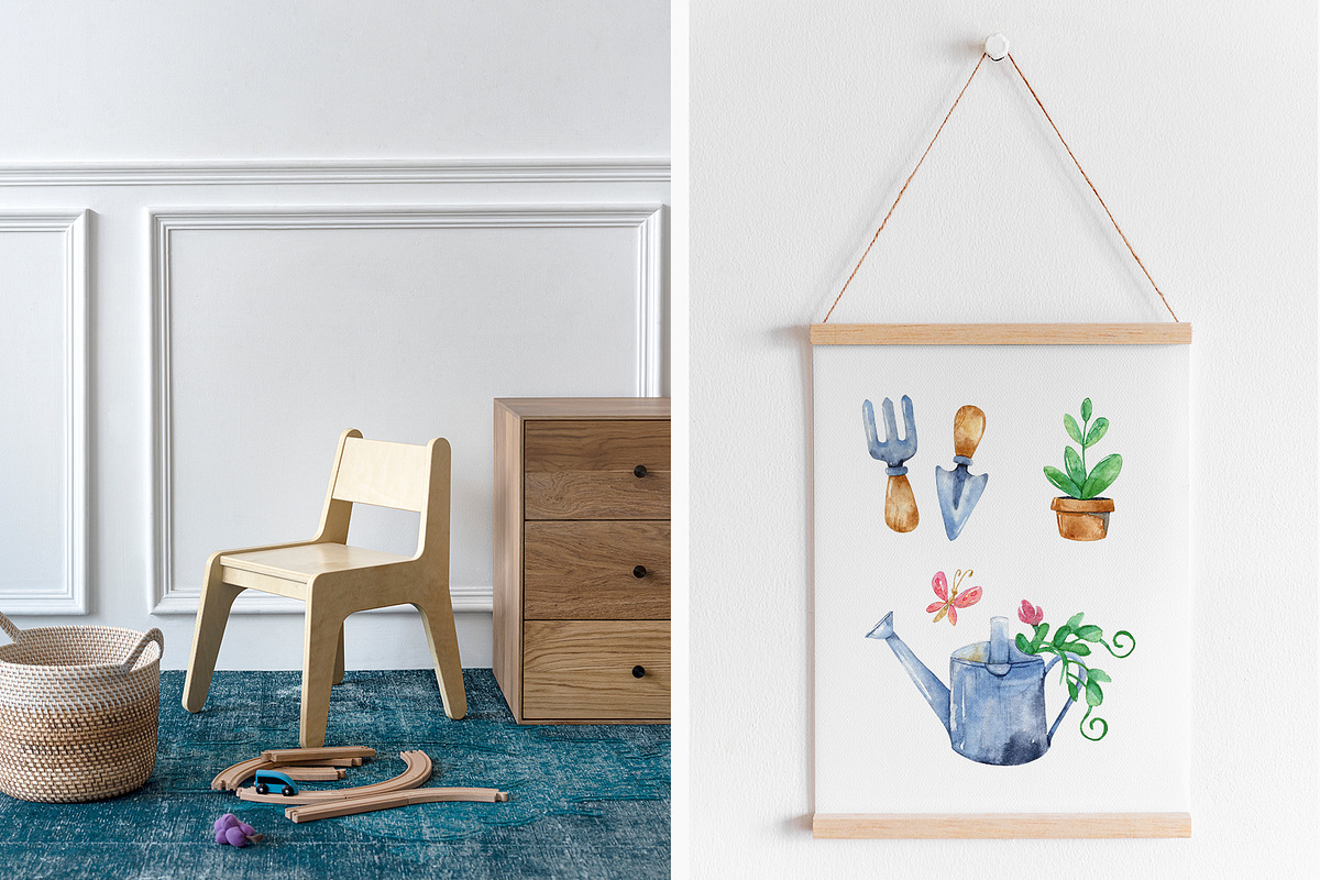 A Little Garden. Watercolor kit, an Object Graphic by NiKO (Photo 2 of 10)
