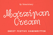 Marzipan Cream Sweet Festive Script, a Handwritten Font by Struvictory.art (Thumbnail 1 of 9)