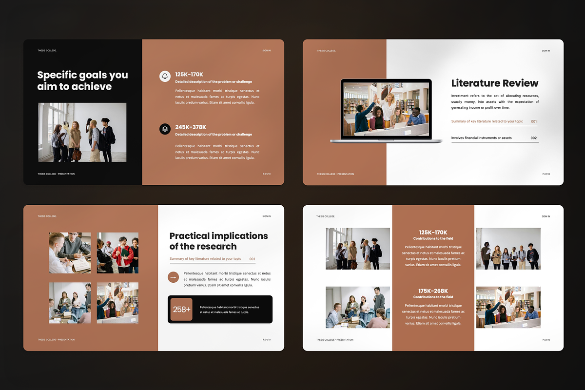 Collega Thesis Defence Google Slide, a Presentation Template by SquidPixey (Photo 3 of 7)