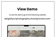 Showit Photography Website Template, an App Template by Sara Martin Designs (Thumbnail 2 of 6)