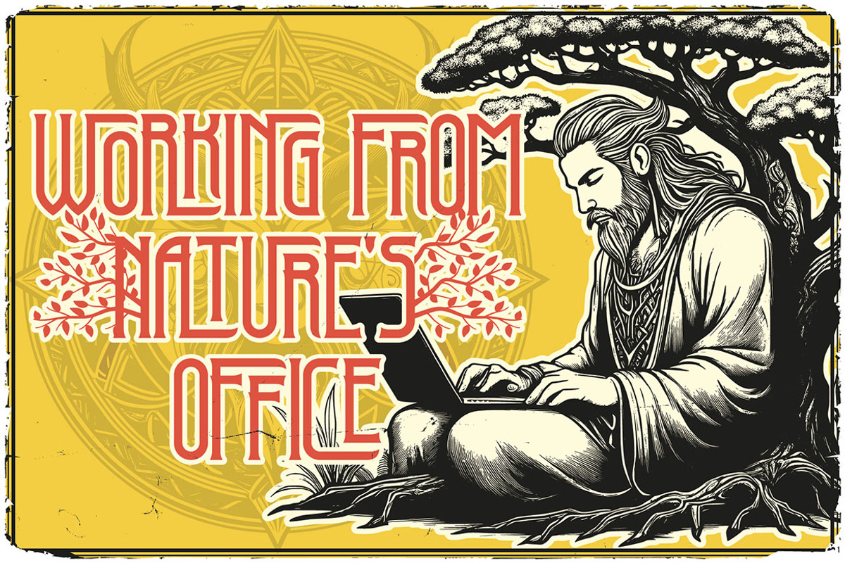 Druid Tree Display Font, a Serif Font by JumboDesign (Photo 6 of 6)