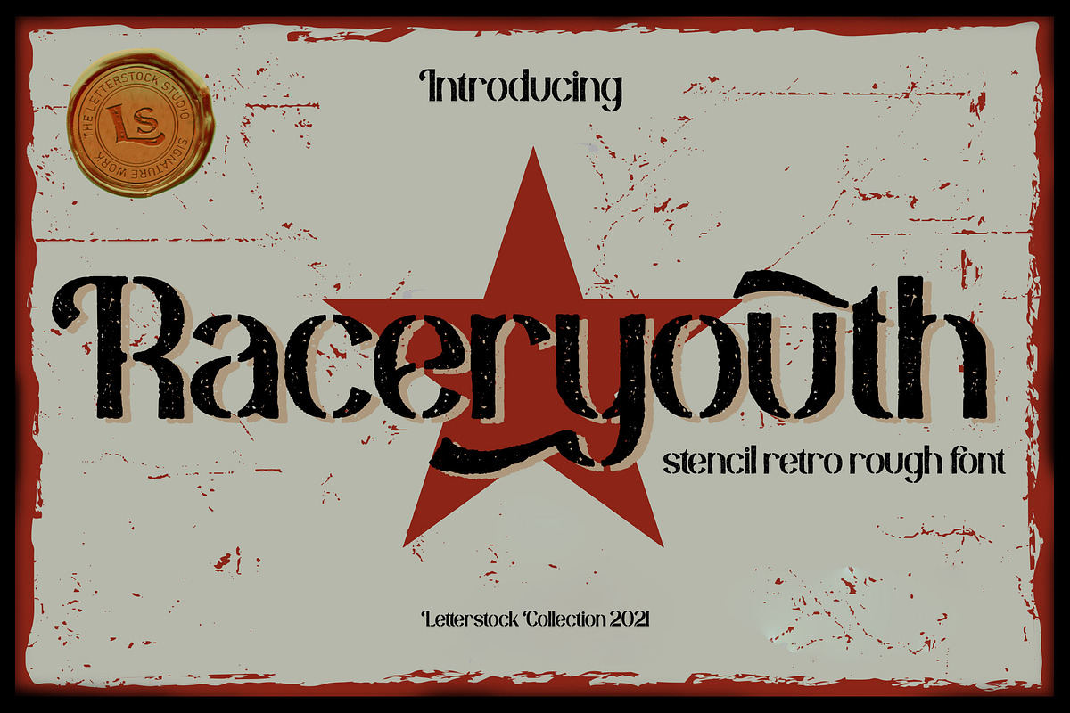 Raceryouth, a Sans Serif Font by LetterStock (Photo 1 of 7)