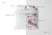 Bedding Mockup Set - Duvet & Pillows, a Household Mockup by creatsy2 (Thumbnail 3 of 9)