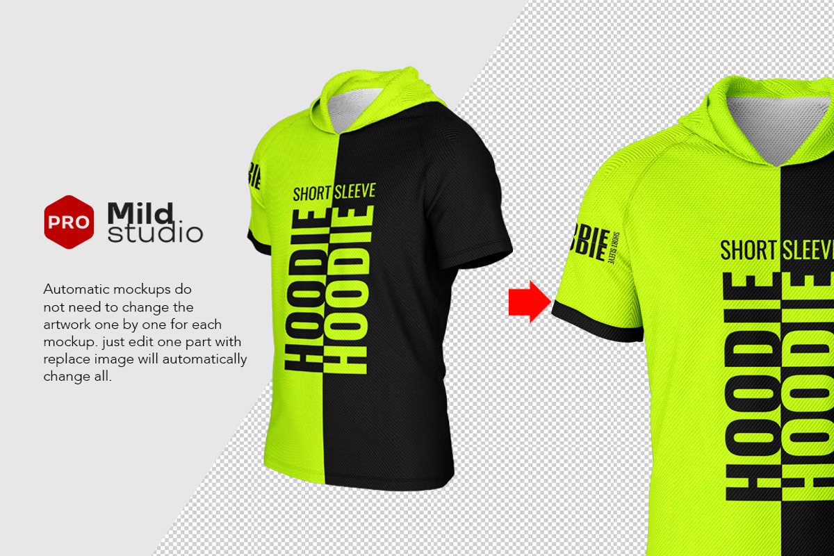 Hoodie SS Mockup, a Hoody Mockup by Mildstudio (Photo 4 of 6)