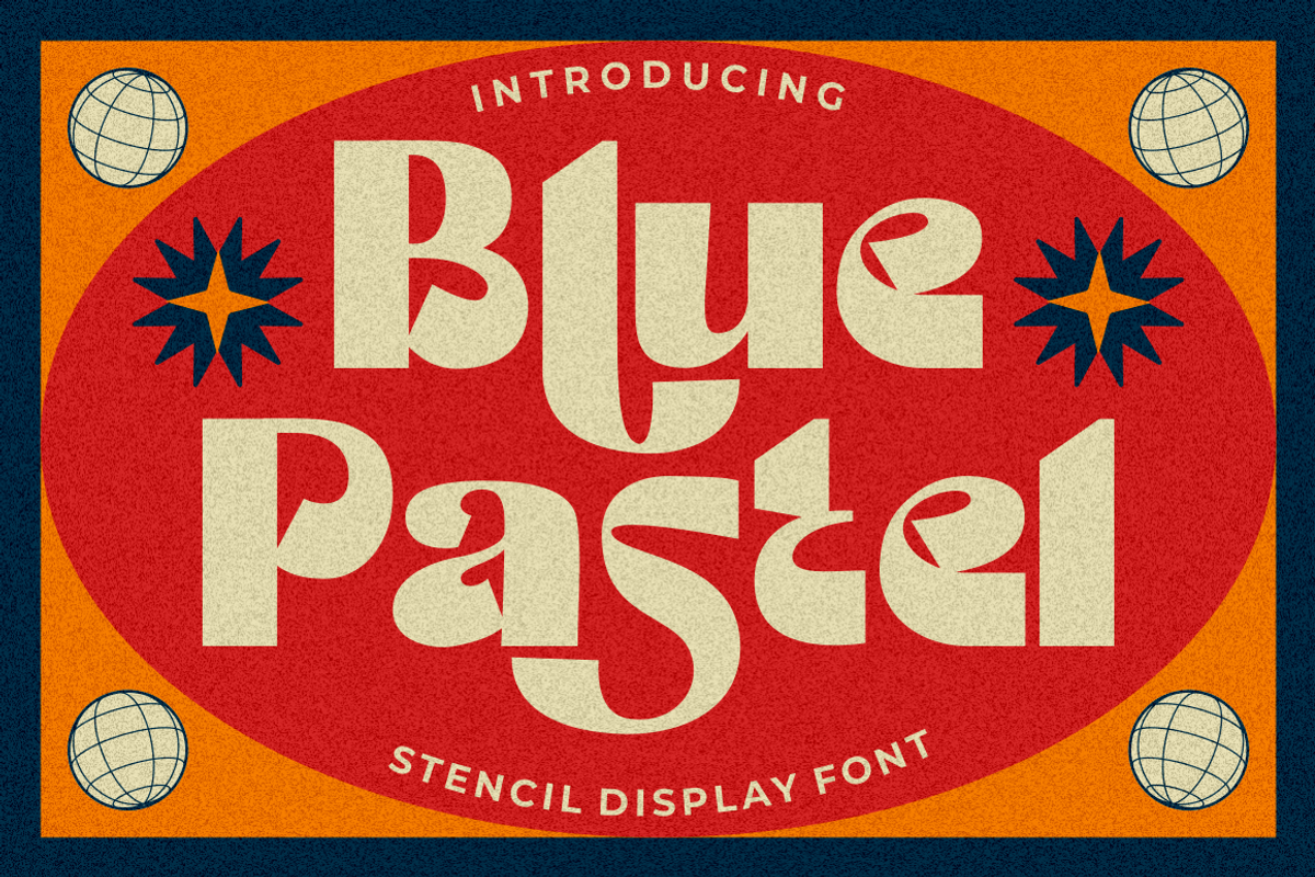 Blue Pastel - Display Font, a Font by PutraCetol Studio (Photo 1 of 11)