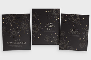 NYE New Years Eve Poster Flyer, a Flyer Template by BrandPacks