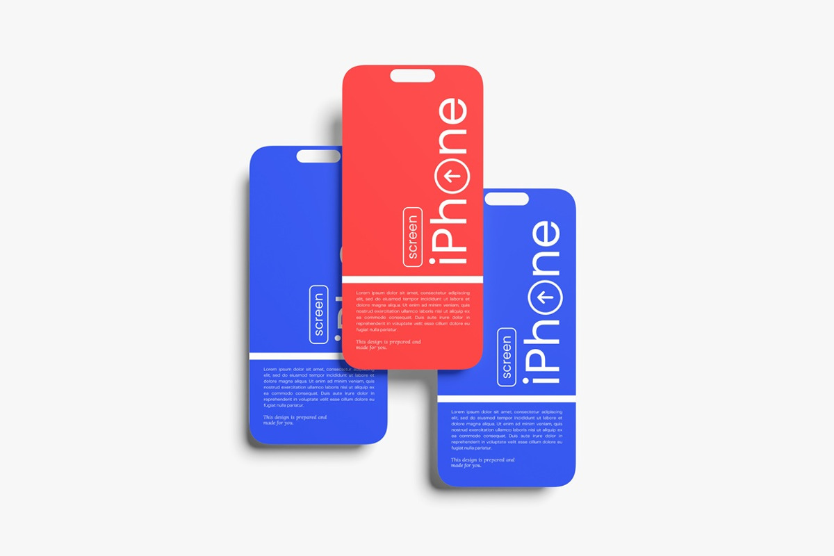 Phone Screen Mockup, an iPhone Mockup by AndikaGraphic (Photo 2 of 5)