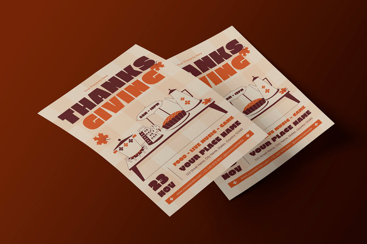 Thanksgiving Feast Flyer preview 3