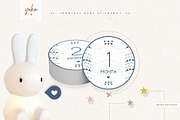 Monthly Baby Stickers, an Object Graphic by Yuka Baby (Thumbnail 1 of 4)