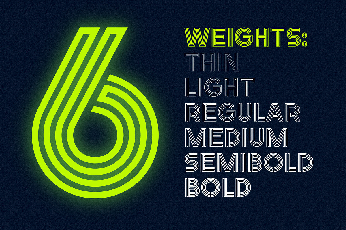 Nightlife Decorative Neon Font preview 5
