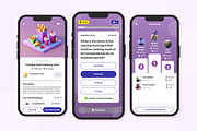 QuizWiz - Trivia Quiz Mobile App, an UI Kit Template by twinstd (Thumbnail 4 of 4)