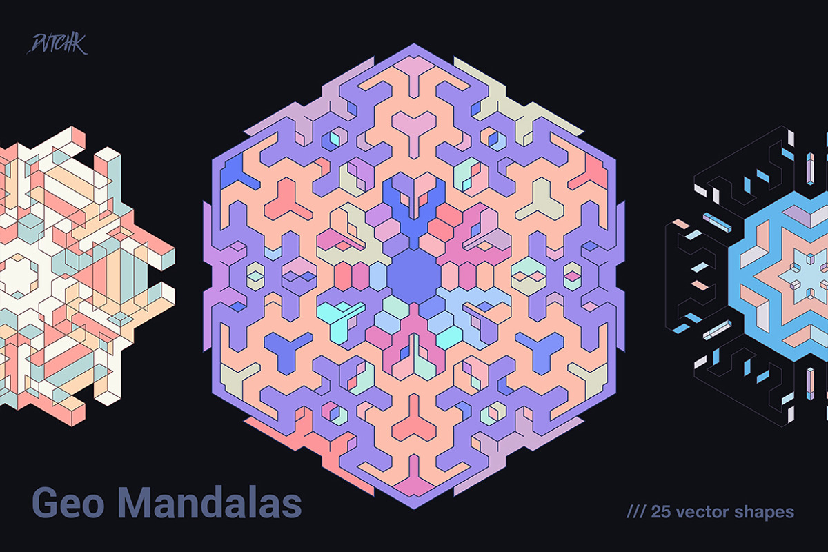Geometric Mandalas, a Graphic by dvtchk (Photo 8 of 9)