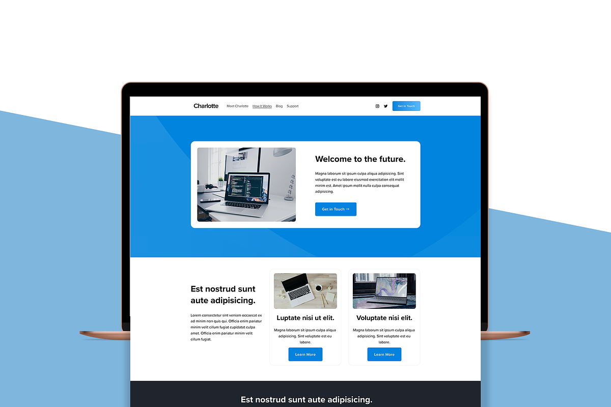 Charlotte - Squarespace 7.1 Template, a Landing Page Template by Palm Creatives (Photo 4 of 5)