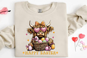 Easter Day Highland Cow PNG, an Illustration by DreamCafeArt (Thumbnail 4 of 8)