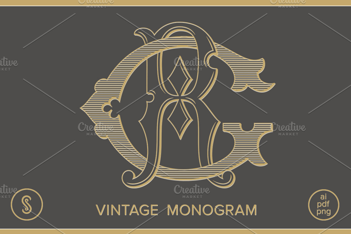 GR Monogram RG Monogram, a Branding & Logo Template by Shuler Studio