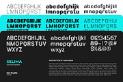 Selima, a Sans Serif Font by din-studio.com (Thumbnail 7 of 14)
