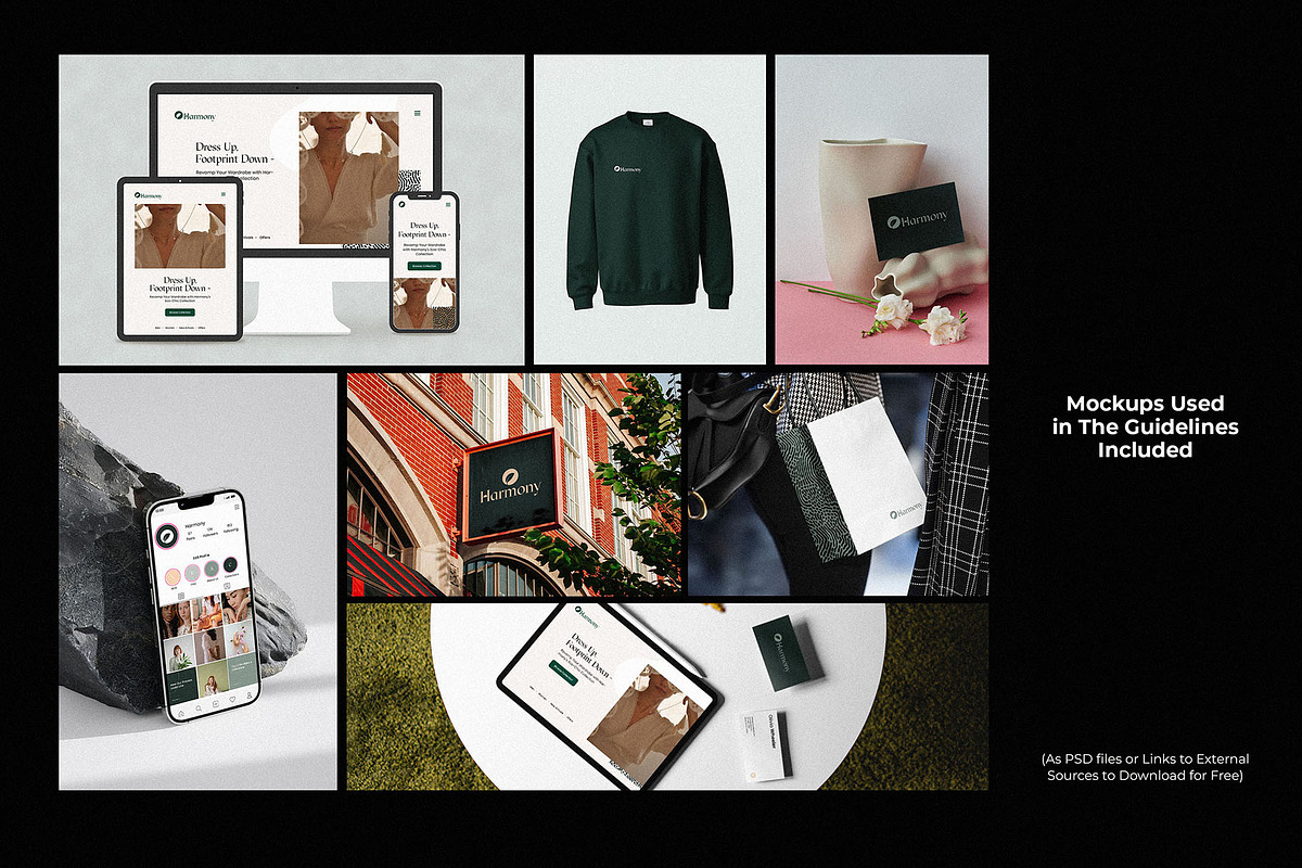 HARMONY Brand Guidelines, a Branding & Logo Template by AndrewPixel (Photo 13 of 14)