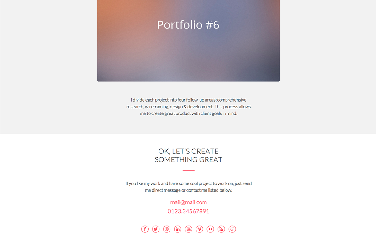 Responsive Onepage HTML Template, a Templates & Theme by Egor Fedorov (Photo 4 of 4)