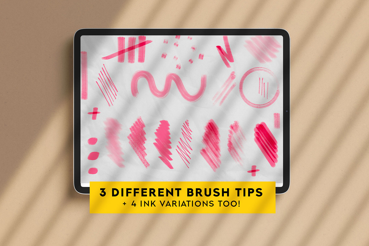 Marker Brush Pack for Procreate, a Brush Add-On by Ghost Paper (Photo 3 of 7)