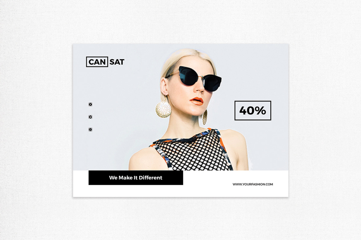 Fashion Postcard Flyer, a Card Template by BetterSry (Photo 2 of 7)